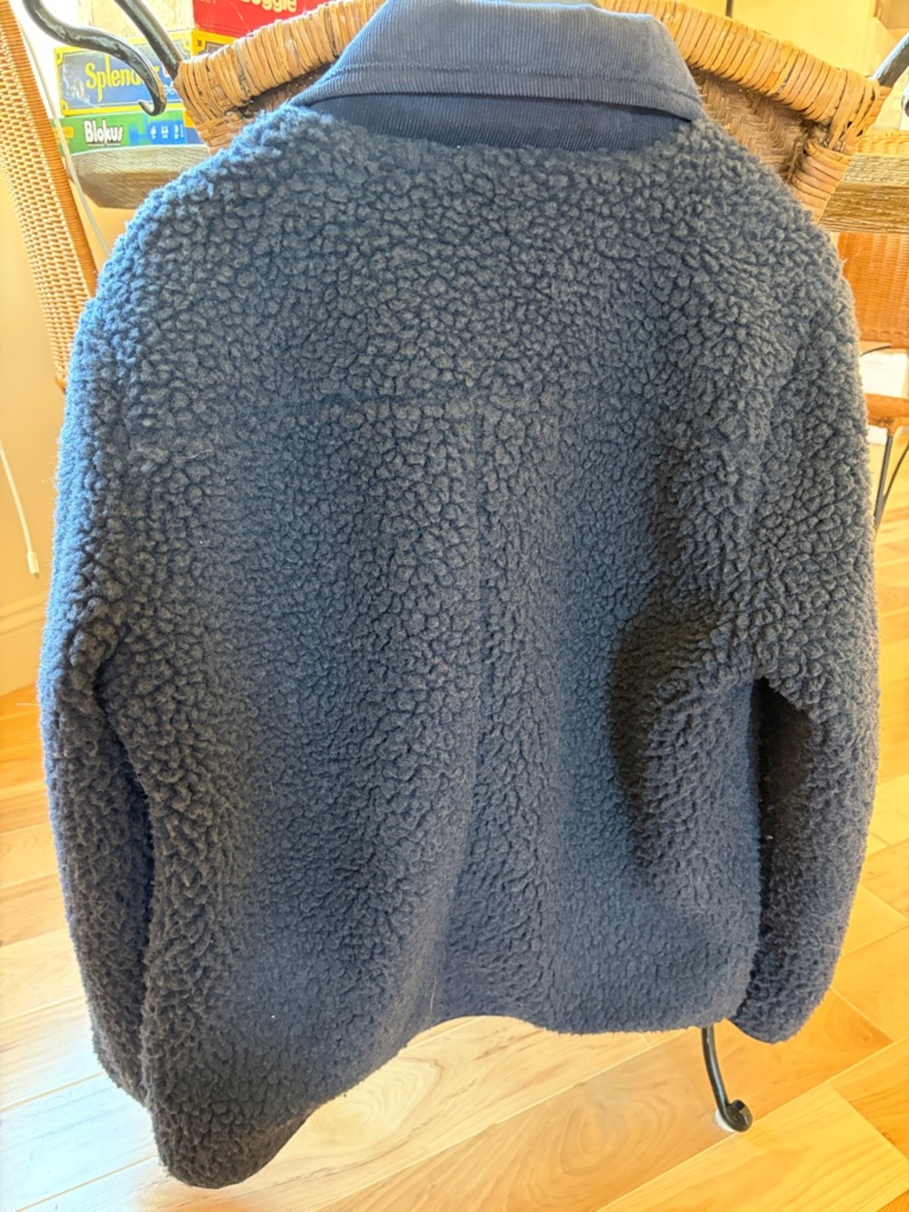 Alex Mill Navy Sherpa Jacket - Picture 3 of 4